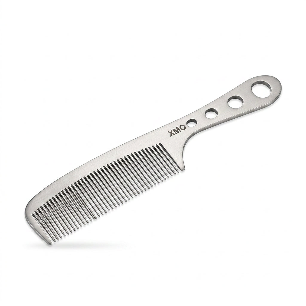 Brainbow 1PC Titanium Steel Comb Professional Salon Hair Hairdressing Anti-static Barbers Comb Ultra Thin Hair Brush for Men